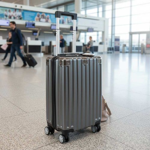 Mala de Viagem em Fibra Premium 18’’ Cinza Domni