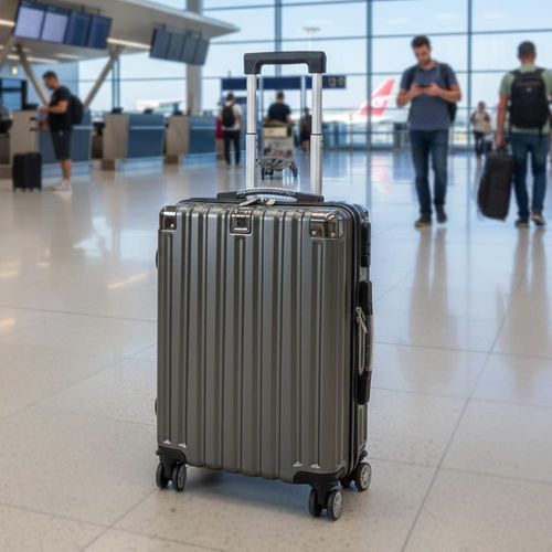 Mala de Viagem em Fibra Premium 20’’ Cinza Domni