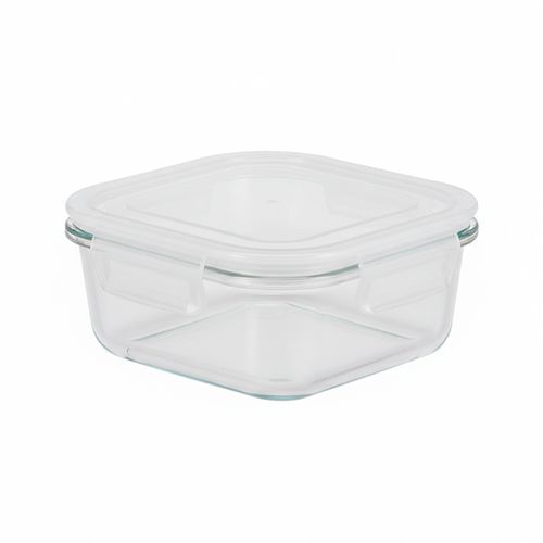 Pote Hermético Quadrado De Vidro 700ml Flux Flashgoods