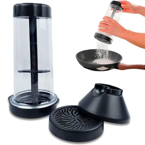 Tapioqueira Polvilhador Para Tapioca 500g Preta Domni