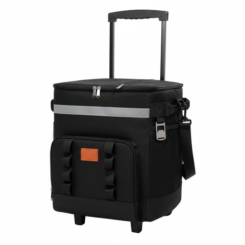 Bolsa Térmica Com Rodinhas 35L Preta Domni