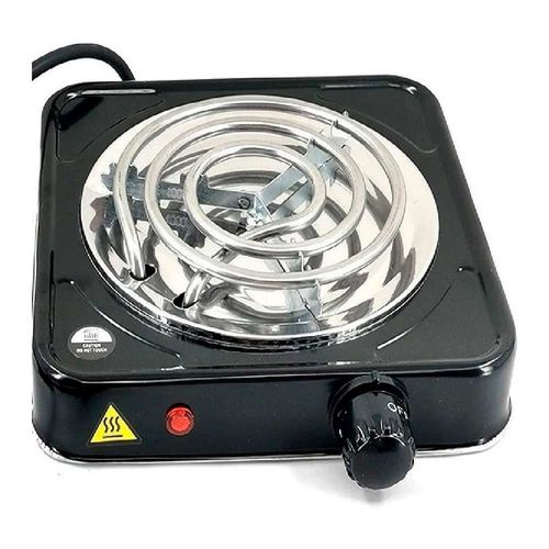 Fogão Fogareiro Elétrico Portátil 1 Boca 220V Preto Em Casa Tem